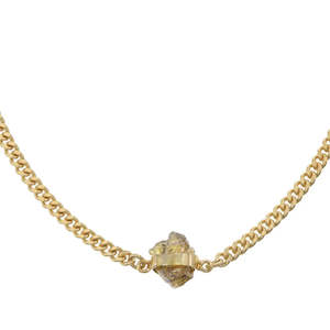 Necklace | Citrine & Gold Chain