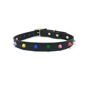 Dog Accessories: Noir Leather Collar |  Memphis