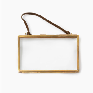 Wall Art: Frame | Brass & Glass 5x3
