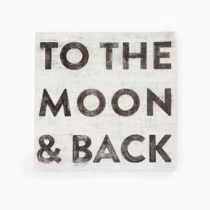 Wall Art: Print | To The Moon & Back