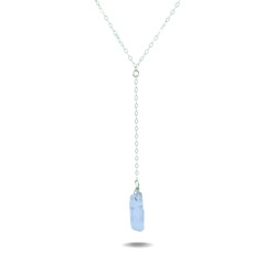 Necklaces: Lucia Drop | Sterling Silver Quartz Point Necklace