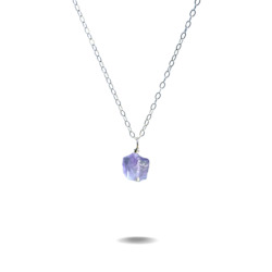 Necklaces: Lucia | Sterling Silver Raw Amethyst Necklace