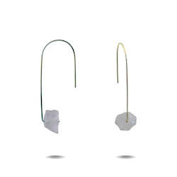 Lenore Collection: Lenore | Sterling Silver Rose Quartz Drop Earrings