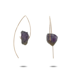Lorelai Earrings: Lorelai | Gold Filled Amethyst Hook Earrings