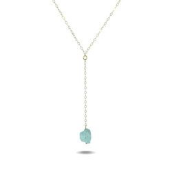 Necklaces: Lucia Drop | Gold Filled Quartz Crystal Drop Necklace