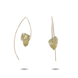 Crystal Earrings: Lorelai | Gold Filled Citrine Hook Earrings