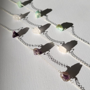 Crystal Necklaces: Custom Raw Crystal Choker Necklace
