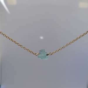 All Raw Crystal Jewellery: Aquamarine Necklace | Gold Filled