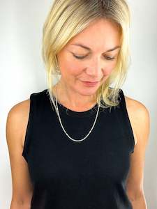 FAIRYLIGHT NECKLACE – Pearl & pink opal