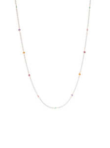 Citrine: FESTIVAL NECKLACE – Citrine, garnet, pink tourmaline, amethyst & emerald