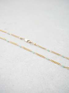TWILIGHT NECKLACE – GOLD – emerald