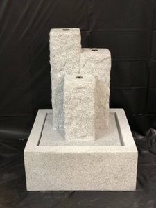 Boy and girl single layer flowing water fountain