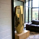 Big Gold Mirror Decorative Flower Vase (Medium)