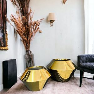 Black Modern Flower Pot (Small)