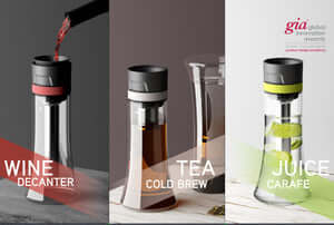 Trios Decanter Red accents