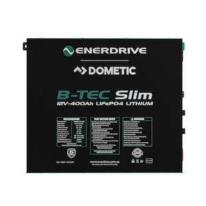 B-TEC 400AMP / 12V LIFEPO4 SLIM METAL CASE BATTERY
