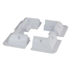POWERTECH ABS Solar Panel Mounting Brackets Set 4 White