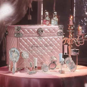 Flower Knows Swan: Flower Knows Swan Ballet Pink Antique Makeup Case