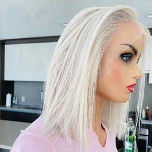 Hair Accessories: Women's Fiber Front Lace Wig Straight Hair