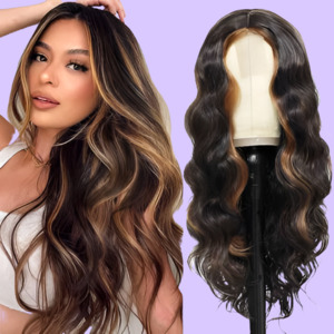 Small Lace Front Wig Headsets with Intermediate Color