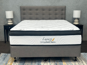 Mattresses: LONG DOUBLE Orthopaedic Merino Mattress Only