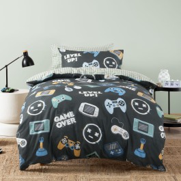 Game Over Duvet Cover Set by Squiggles