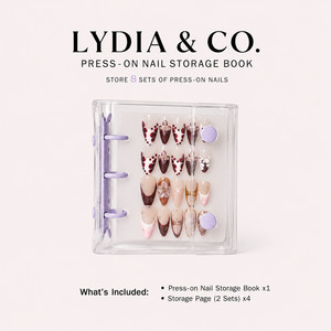 Press-on Nails: PRESS—ON NAIL STORAGE BOOK