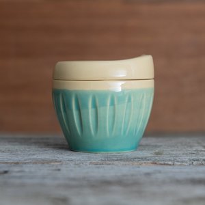 Deksel Turquoise Green (Small) - Lyttelton Pottery