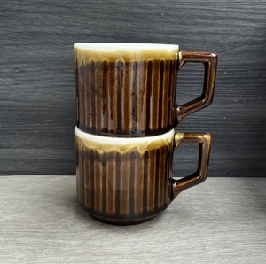 Products: Pair of Stacker cups - Lyttelton Pottery
