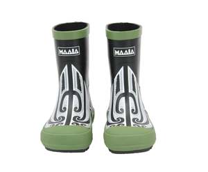Kids Maaia Original Gumboots with Kowhaiwhai AU