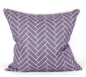 Geometrics: Newfield Cushion - Plum