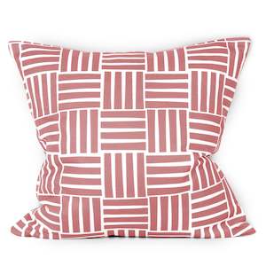 Geometrics: Blocks Cushion - Paprika