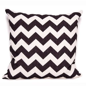 Chevron Cushions: Chevette - Tar
