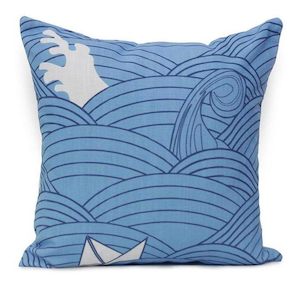 Coastal Cushions: The Waves - Blue