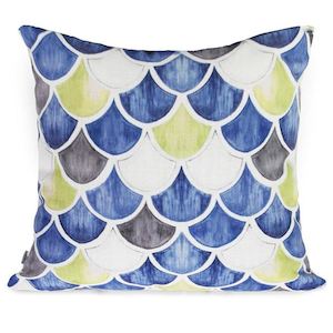 Coastal Cushions: Mermania - Blue