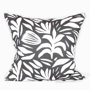 Floral Cushions: Matti Cushion - Tar