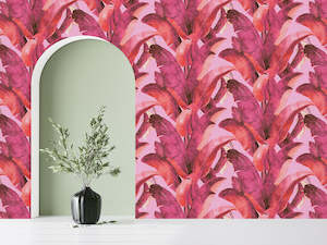 Best Selling Wallpapers: Botany Wallpaper - Flamingo