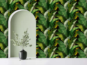 Botany Wallpaper - Black