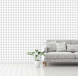 Best Selling Wallpapers: Grid Wallpaper - Black