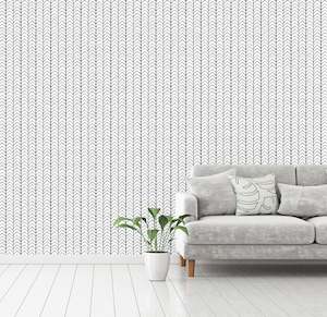 Chevron Wallpapers: Hunter Wallpaper - Black