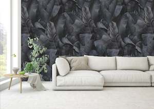 Botanical Wallpapers: Daintree Wallpaper - Gunmetal