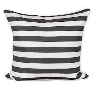 Harry Stripe Cushion - Onyx