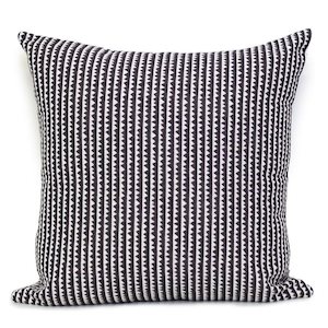 Black Cushions: Smith Stripe - Black