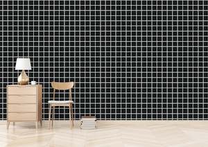 Grid Wallpaper - Black Reverse