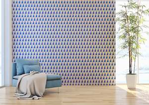 Triangles Wallpaper - Cornflower
