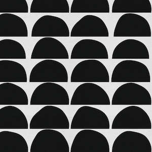 Half Moon - Black Fabric