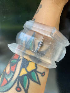 Bangle Links: Maca Links Bangle Link Trio in Clear