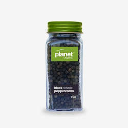 Food: Peppercorns Black Whole Organic Spices