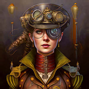 A Collection Of Prints And Reproductions: Steampunk Explorers Series - Jess