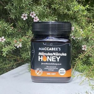 Honey: Manuka Kanuka Honey MGO 200+ 1kg - Maccabee's